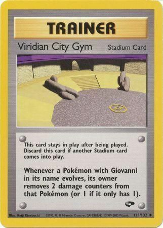 Viridian City Gym Card Front