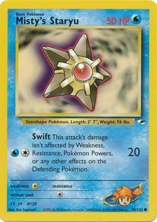 Misty's Staryu Card Front