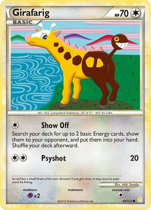 Girafarig [Show Off | Psyshot] Card Front
