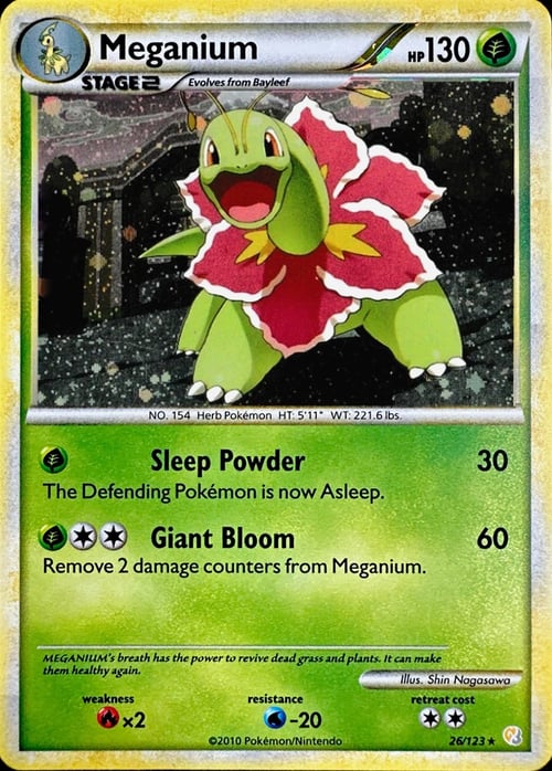 Meganium Card Front