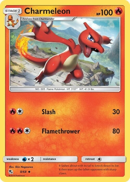 Charmeleon [Slash | Flamethrower | Base Set] Card Front
