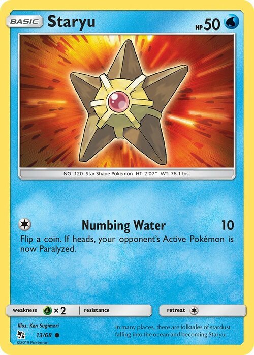 Staryu [Numbing Water] Card Front