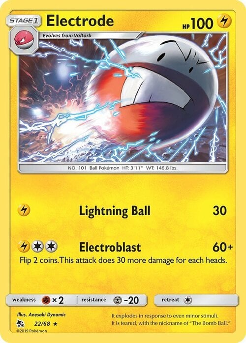 Electrode [Lightning Ball | Electroblast] Card Front