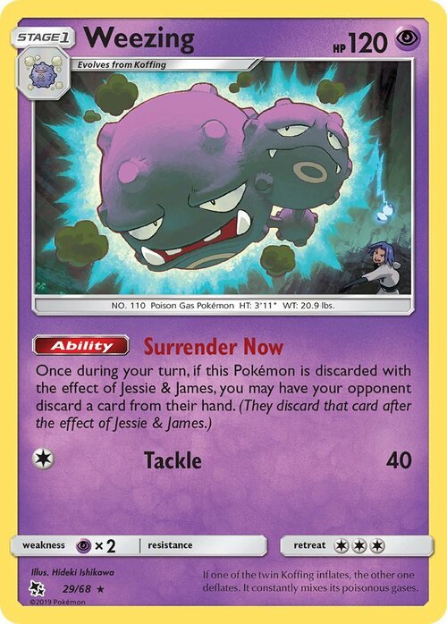 Weezing [Surrender Now | Tackle] Frente
