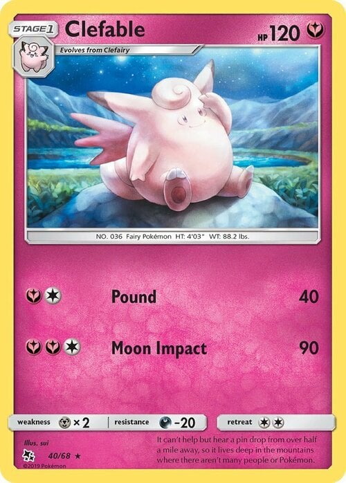 Clefable [Pound | Moon Impact] Card Front