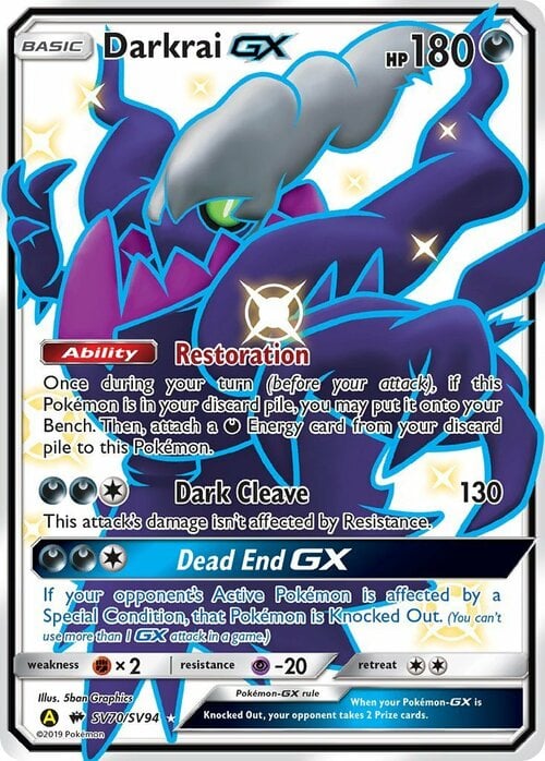 Darkrai GX Card Front