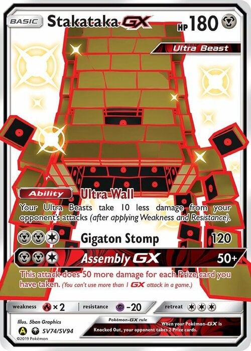 Stakataka GX [Ultra Wall | Gigaton Stomp | Assembly GX] Frente