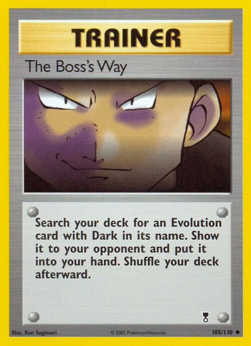 The Boss's Way Card Front