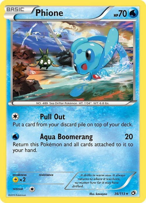 Phione [Pull Out | Aqua Boomerang] Card Front