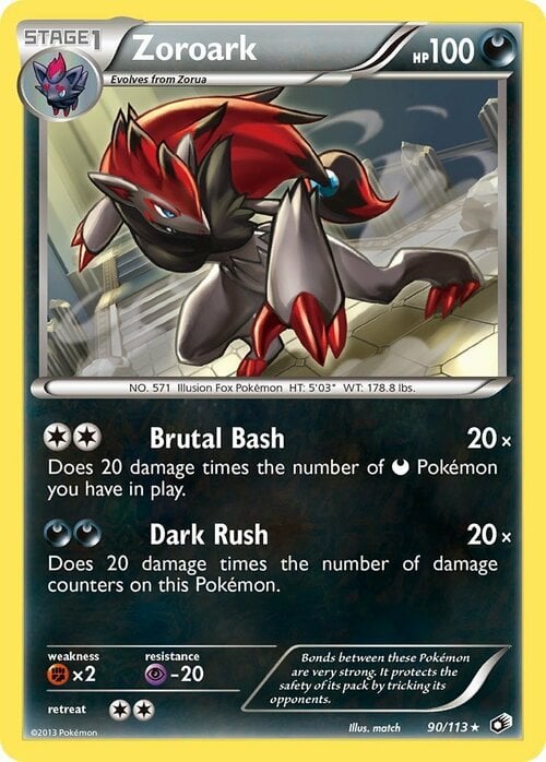 Zoroark [Brutal Bash | Dark Rush] Card Front