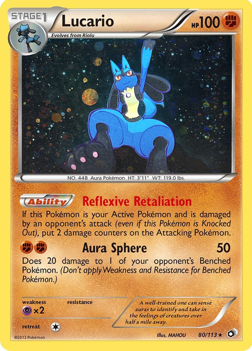 Lucario Card Front