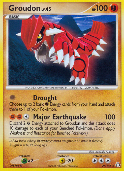 Groudon Lv.45 Card Front