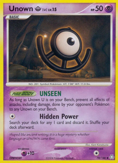 Unown Lv.15 Card Front