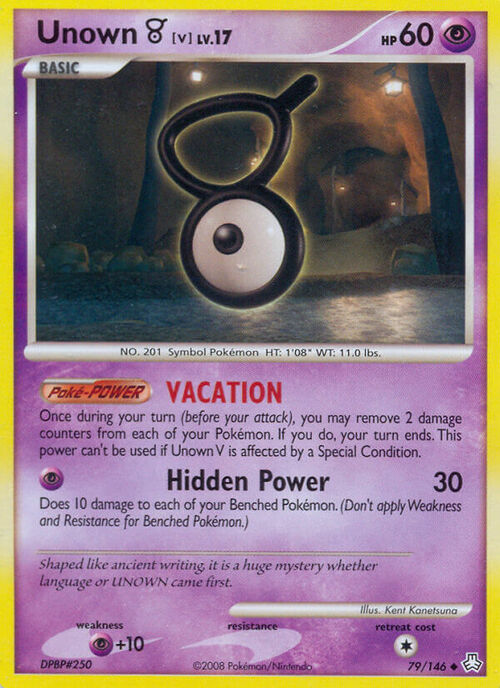 Unown Lv.17 Card Front