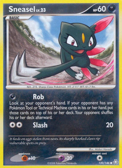 Sneasel Lv.23 Card Front