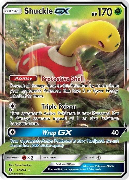 Shuckle GX [Protective Shell | Triple Poison | Wrap GX] Card Front