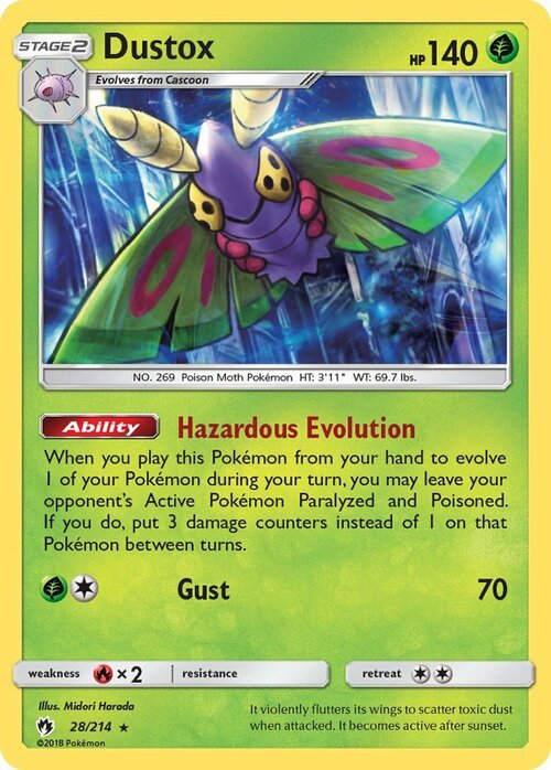 Dustox [Hazardous Evolution | Gust] Card Front