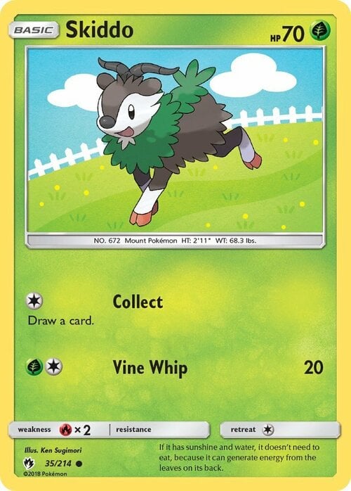 Skiddo [Collect | Vine Whip] Card Front