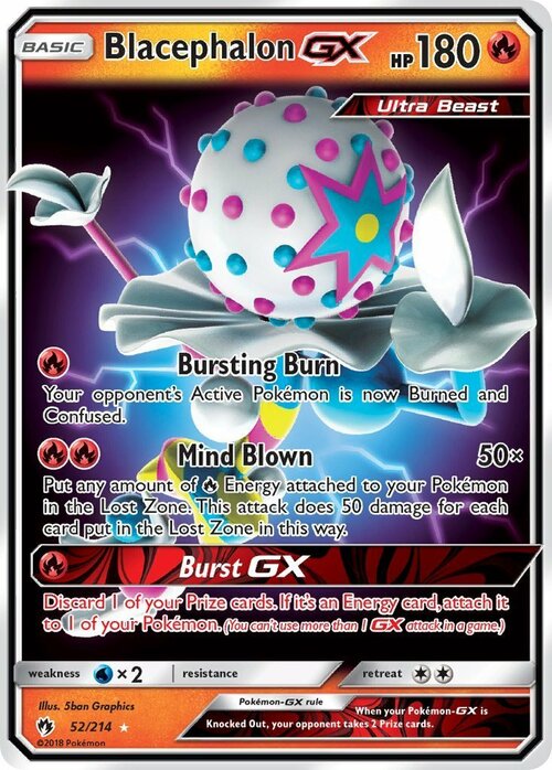 Blacephalon GX [Bursting Burn | Mind Blown | Burst GX] Card Front