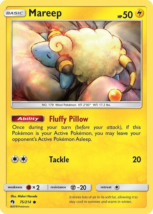 Mareep [Fluffy Pillow | Tackle] Card Front
