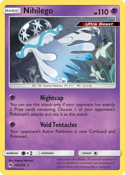 Nihilego [Nightcap | Void Tentacles] Card Front