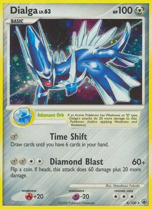 Dialga Lv.63 [Adamant Orb | Time Shift | Diamond Blast] Frente