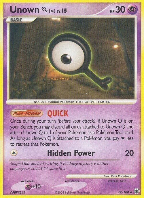 Unown [Q] Lv.15 Card Front