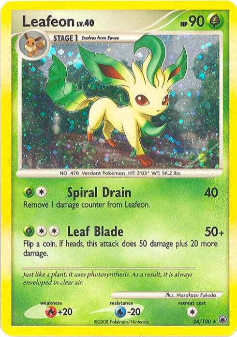 Leafeon Lv.40 Card Front