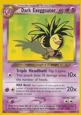 Dark Exeggutor Card Front