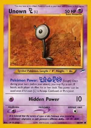 Unown [L] Card Front