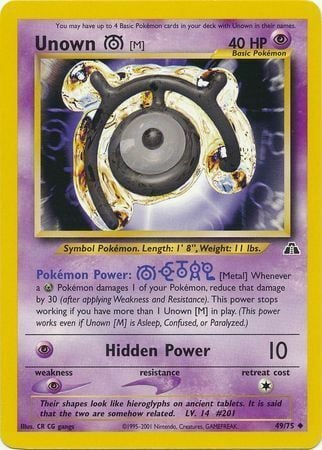 Unown [M] Card Front