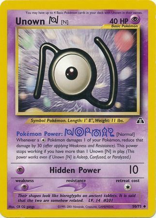 Unown [N] Card Front
