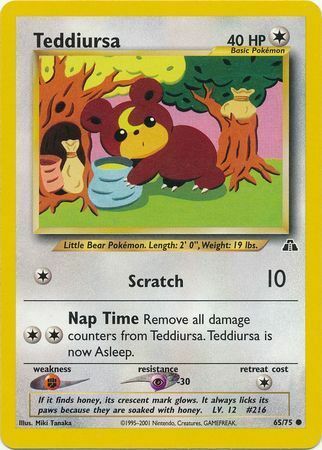 Teddiursa [Scratch | Nap Time] Card Front