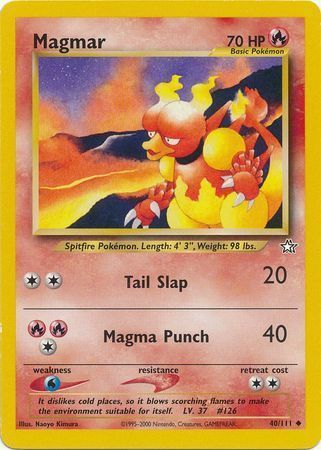 Magmar [Tail Slap | Magma Punch] Card Front