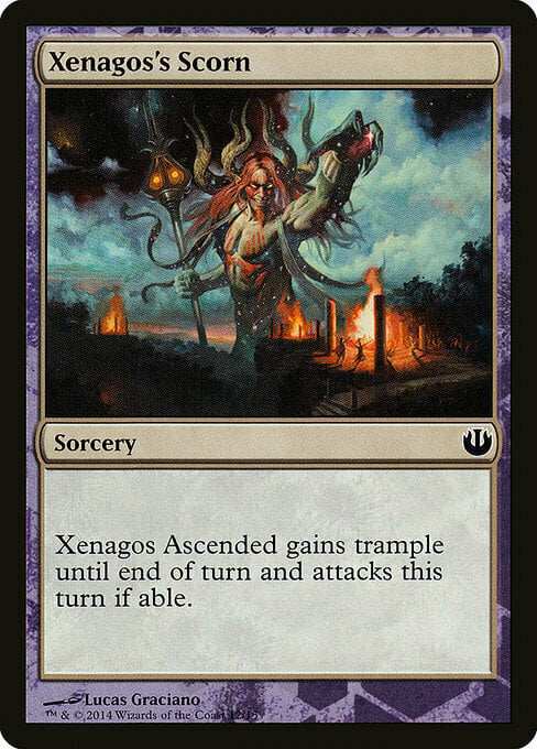 Xenagos's Scorn Card Front