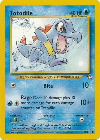 Totodile Card Front
