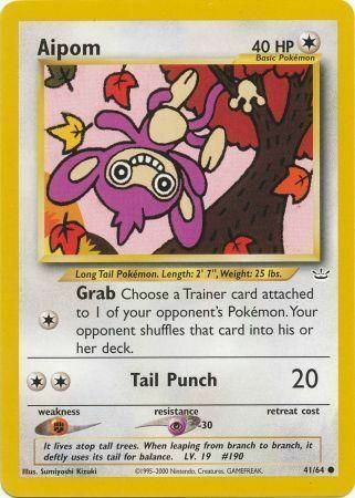 Aipom [Grab | Tail Punch] Card Front