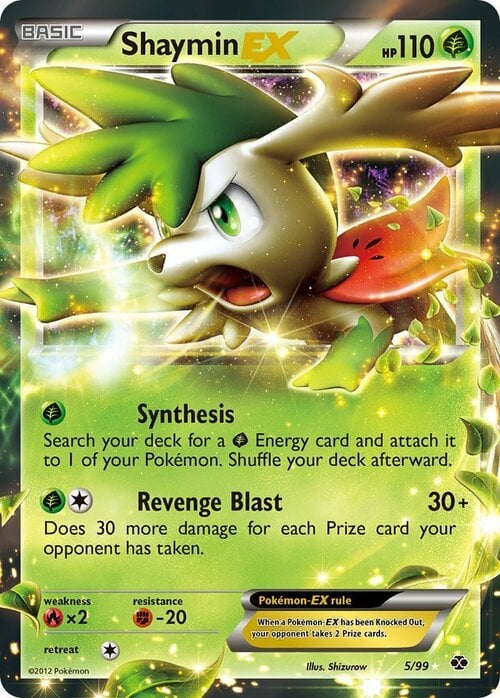 Shaymin EX [Synthesis | Revenge Blast] Card Front