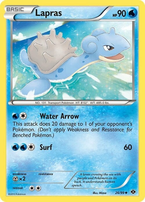 Lapras Card Front