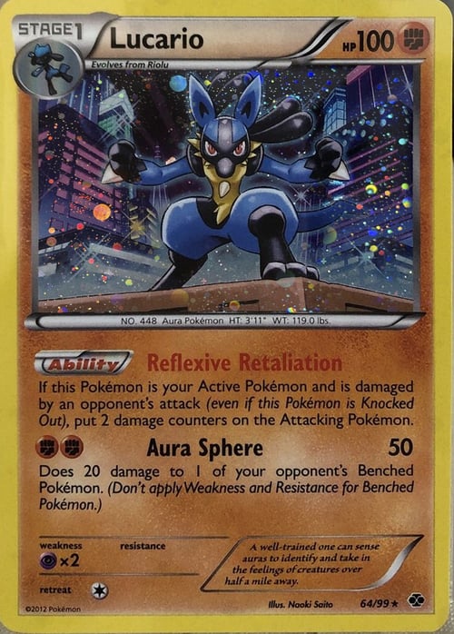 Lucario Card Front