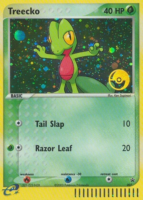 Treecko [Tail Slap | Razor Leaf] Frente