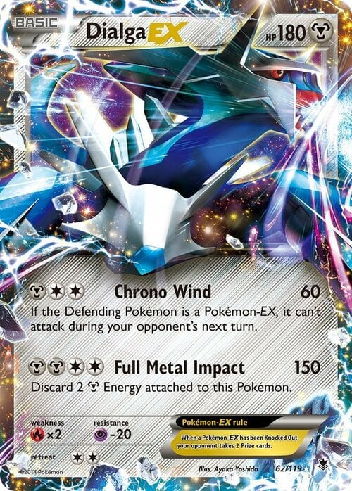 Dialga EX Card Front