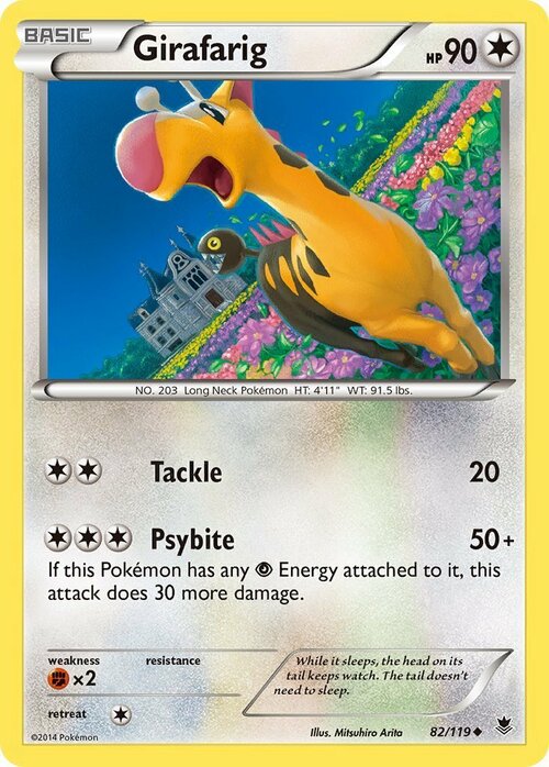 Girafarig [Tackle | Psybite] Card Front