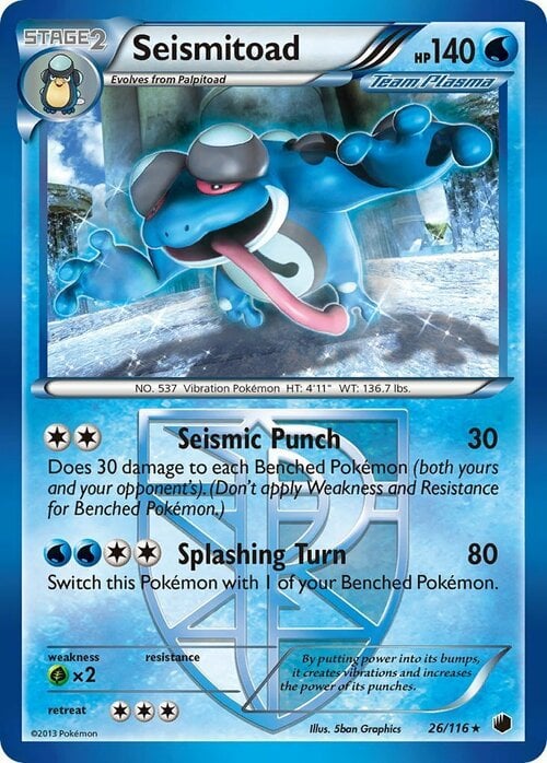 Seismitoad Card Front