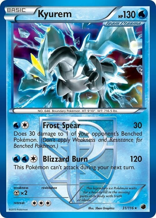 Kyurem [Frost Spear | Blizzard Burn] Card Front