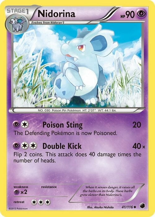 Nidorina [Poison Sting | Double Kick] Frente