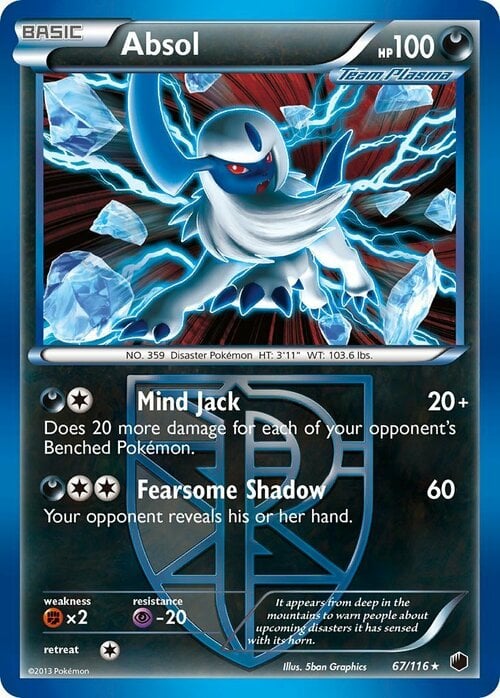 Absol [Mind Jack | Fearsome Shadow] Card Front