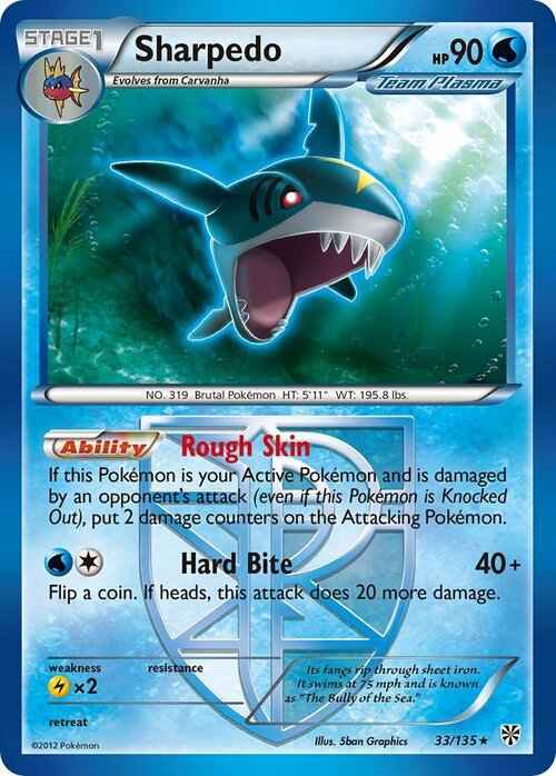 Sharpedo Card Front