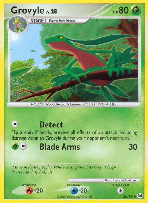 Grovyle Lv.28 Card Front