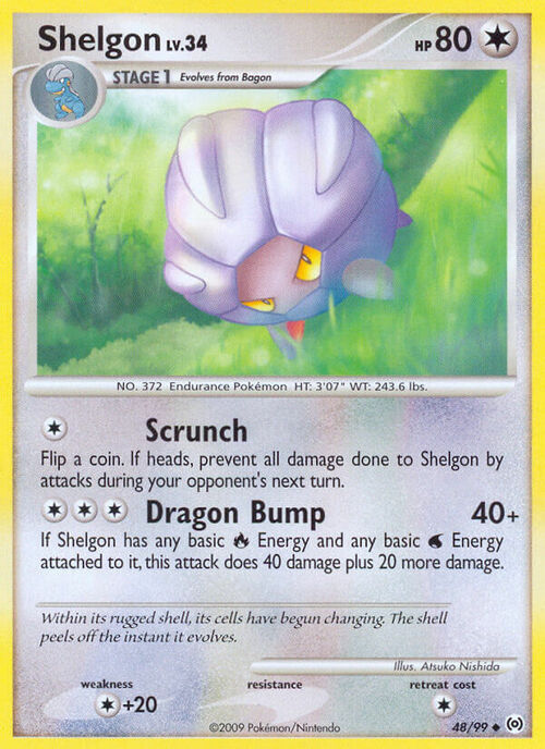 Shelgon Lv.34 Card Front